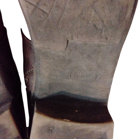 Muk Luks Brown Moto Boots Women's Size 10 - Picture 14 of 16